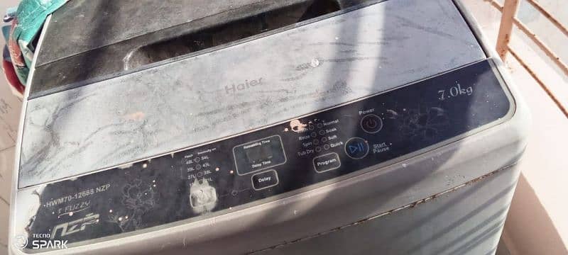 haier fully automatic washing machine 7.5 kg 1
