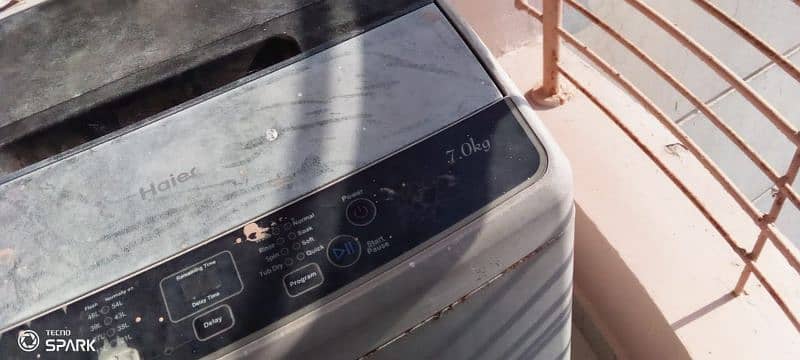 haier fully automatic washing machine 7.5 kg 2
