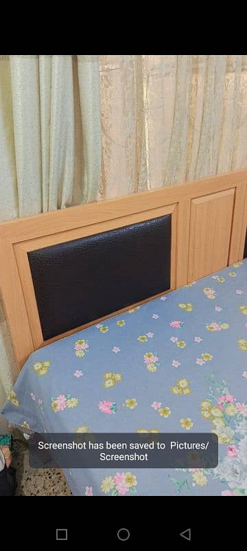 Bed with spring metress 1