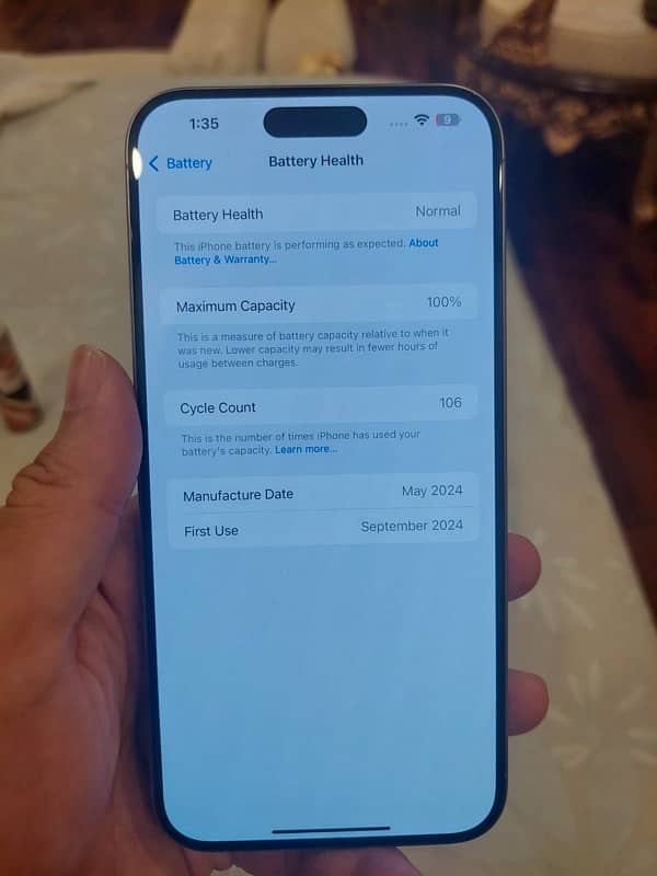 iphone 15 pro max , just box open PHYSICAL SIM, non pta, factory unlok 1