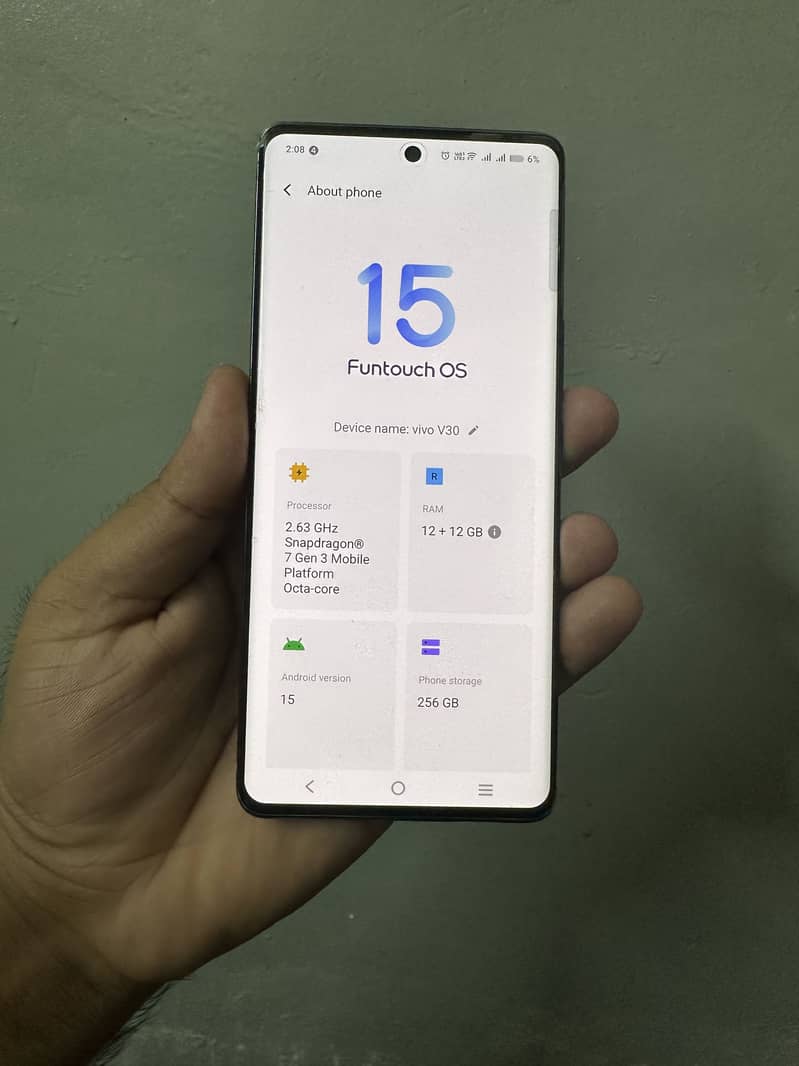 V30 5G 12 256 PTA Offical only phone and 80W charger 4