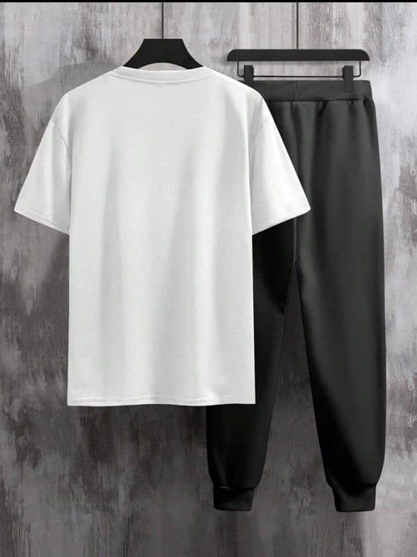 2 Pcs Men's Polyester Printed Track Suit 1