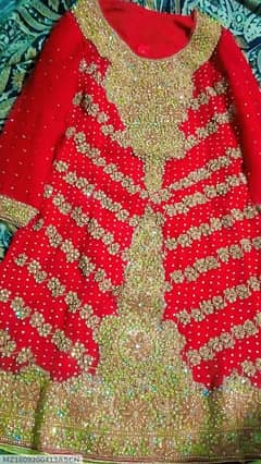 exquisite red embroidered lehanga set 3pcs