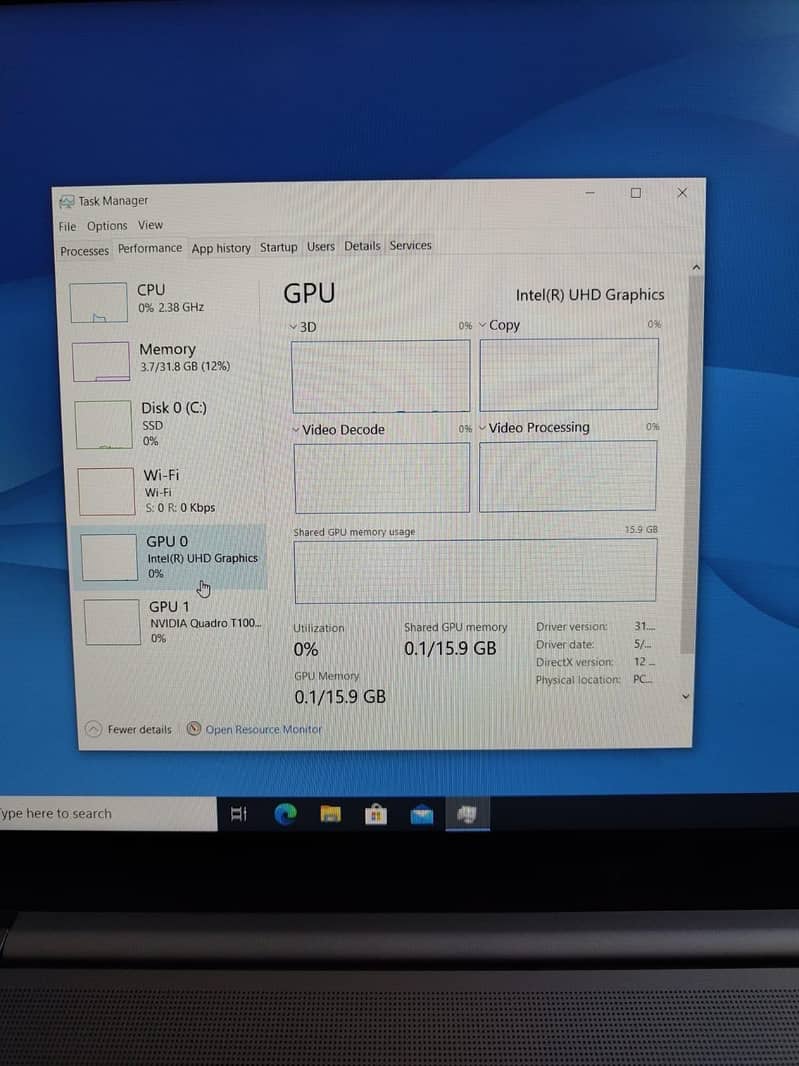 -Hp ZBOOK STUDIO (G7) CORE I7 10th GENERATION (32/512/4gb GPU T1000) 9