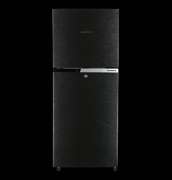 Dawlance REF 9178LF CHROME HAIRLINE BLACK Double Door Refrigerator 0