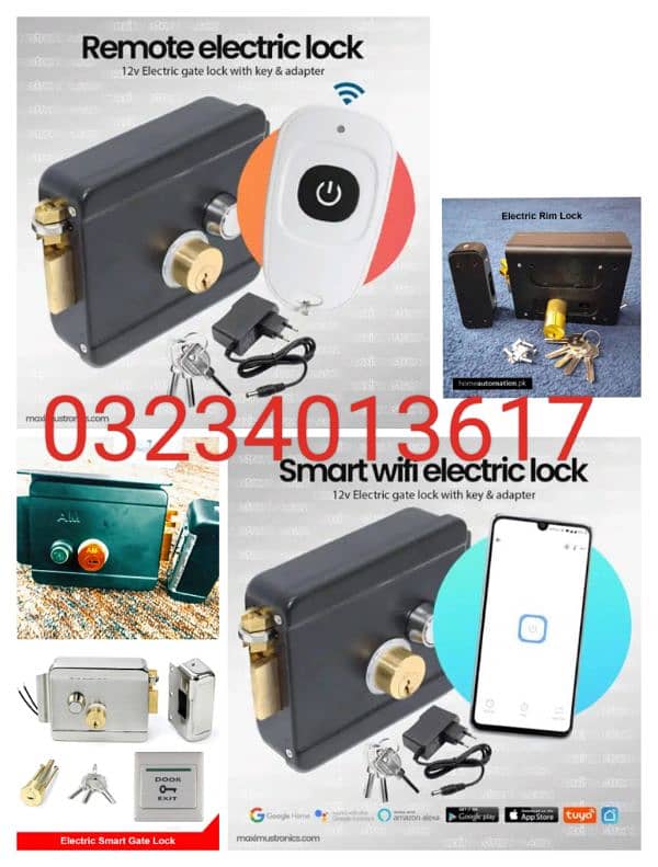 smart fingerprint handle electric door lock access control system 2