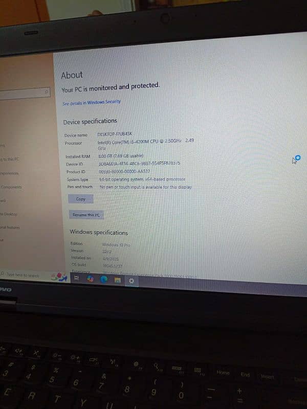 Lenovo Think pad i5 4th gen 3