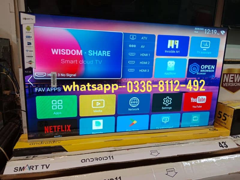 Google tv (32) inch Samsung Android smart led tv 43" 48" 55" 65" 75" 0