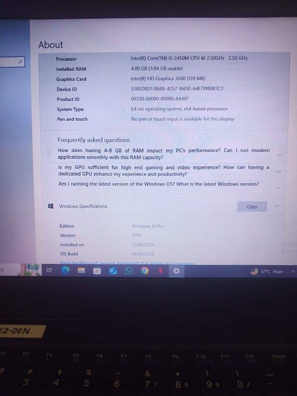 Lenovo Thinkpad HG-12-06N,L520, 9.5/10,good working best for home use. 1