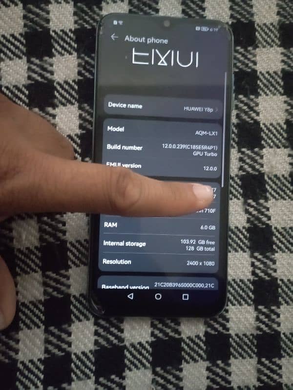 6/128 Huawei Y8P 48Mp Exchange offer urgent 5