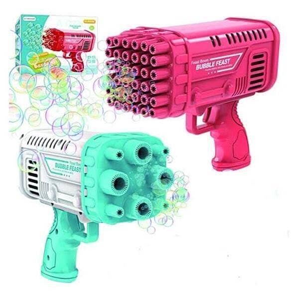 CHILDRENS VARIED TRACK BUILDING BLOCKS And Bubble Gun 3