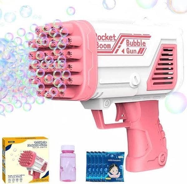 CHILDRENS VARIED TRACK BUILDING BLOCKS And Bubble Gun 10
