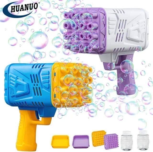 CHILDRENS VARIED TRACK BUILDING BLOCKS And Bubble Gun 14