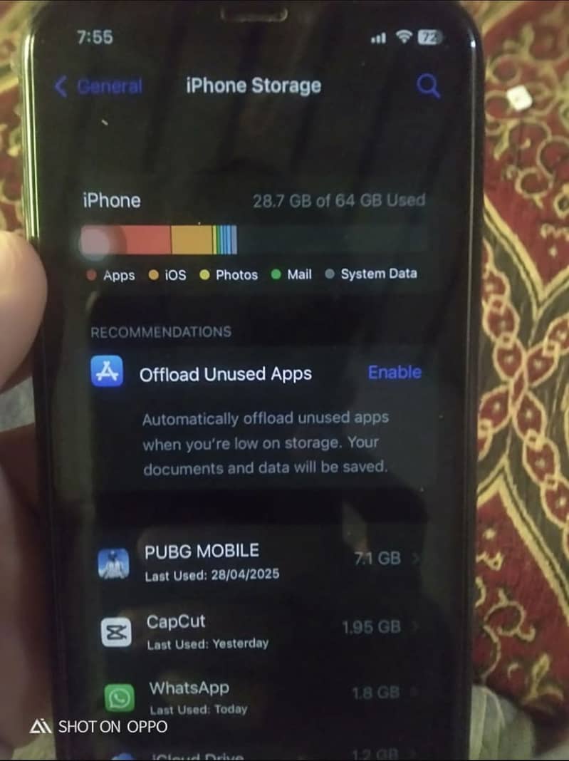 All okay pta approved memory 64 gb exchange possibal 7