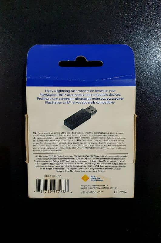 Playstation Link USB Adapter for Playstation Pulse Elite WL Headset 2