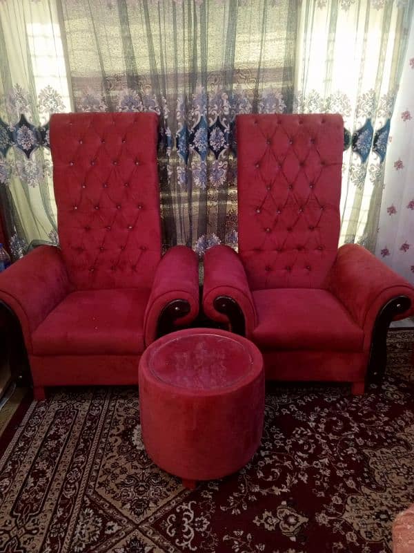 Two seater sofa with table 0