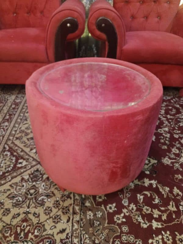 Two seater sofa with table 2