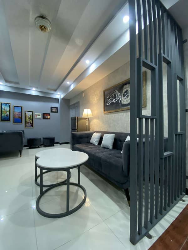 1 Bedroom VIP full furnishe flat for rent per day available in Bahia Town Lahore 7