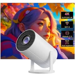 HN-001 Android Projector:4K Decoding, Dual-Band WiFi, Bluetooth 5.0