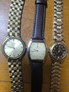 4 Old working watches Citizen, Vacheron, Swister
