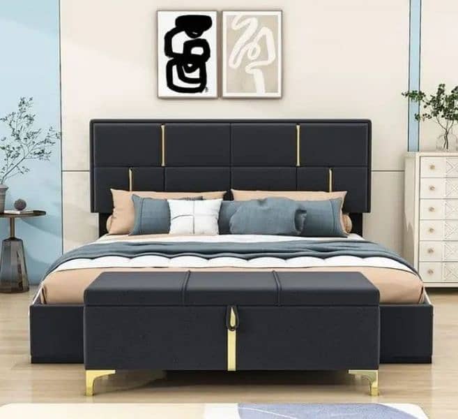 Poshish Bed with Side Tables/Bed set/Bedroom set 0