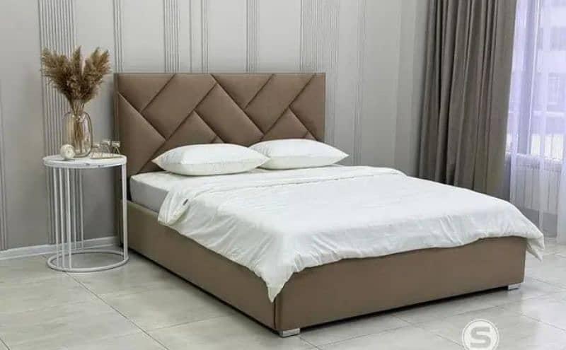 Poshish Bed with Side Tables/Bed set/Bedroom set 9