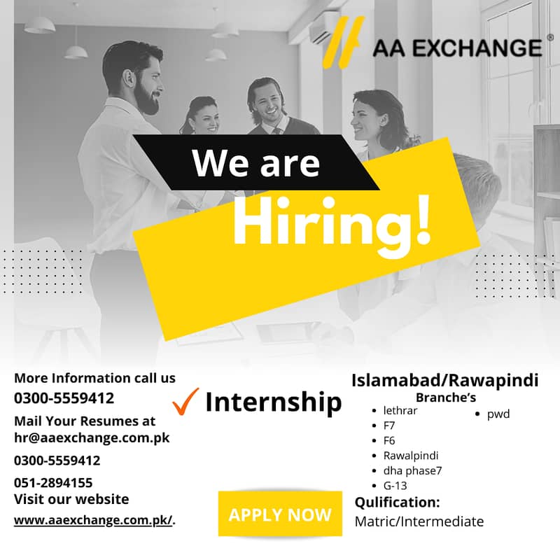 Internship  - all over islamabad Region 0