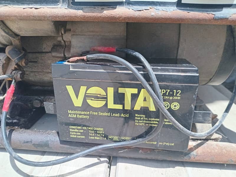 Astra Korea 2.8kw 5.5HP Gasoline Generator with Volta 7-12 New Battery 2