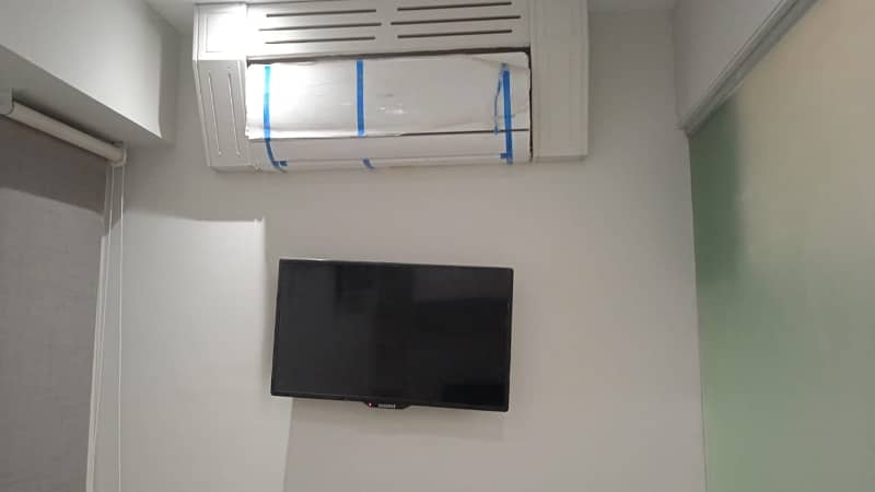 FULLY FURNISHED OFFICE IS AVAILABLE ON THE  RENT 24/7 COMMERRICAL BUILDING 24/7 STAND BY GENRETORAT SHAHR E FAISALp 11