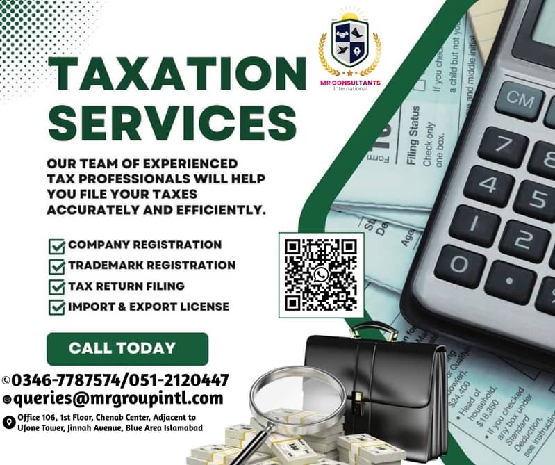 USA LLC Reg/Sales Tax, Income Tax Return, Tax Consult,FBR, Tax Filer, 10