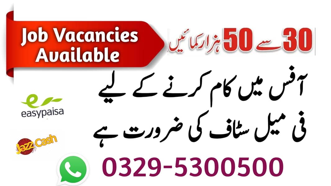 Female Staff Required For Office Work 0