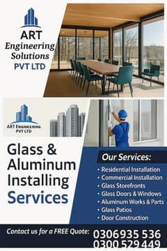 Aluminum  Cladding Sheets|Commercial Installation|Glass Storefronts|