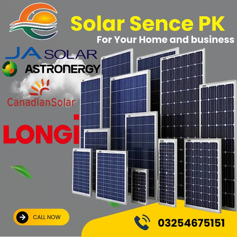 canadian panels/Longi/JA solar/Jinko/astronergy N type bifacial 0