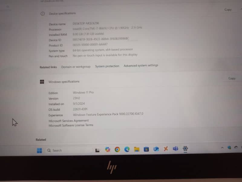Hp laptop 4