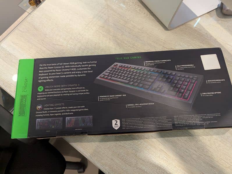 Raze cynosa v2 RGB gaming keyboard 4