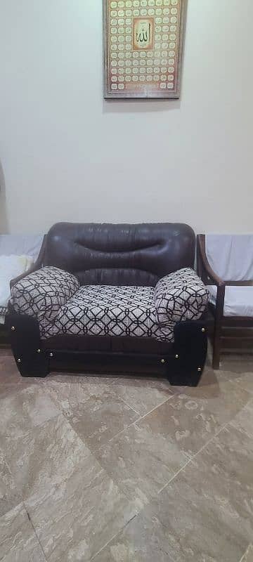 6 seater leather customized sofa set 2