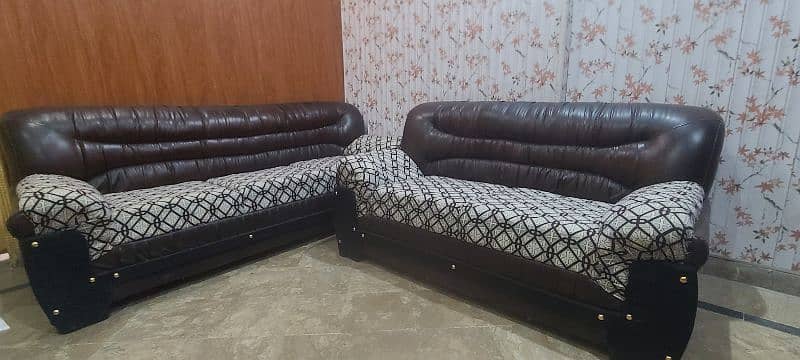 6 seater leather customized sofa set 0