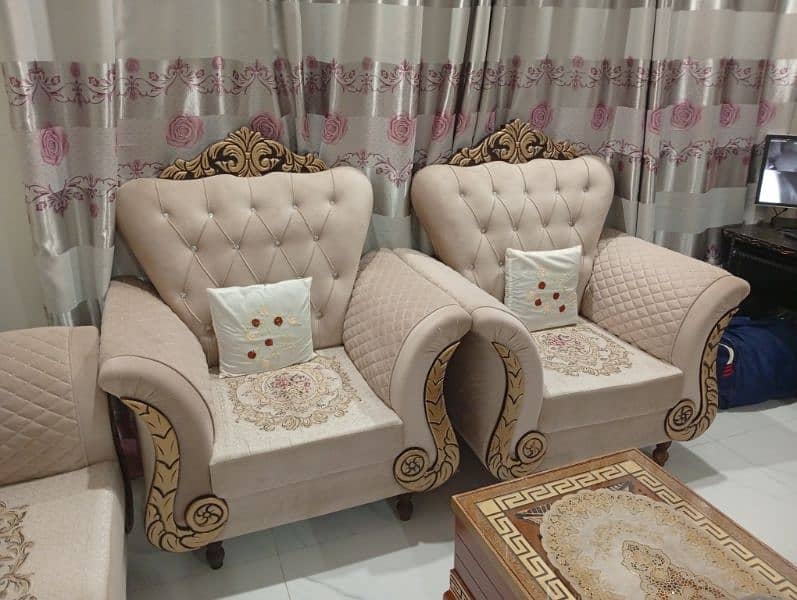 luxury elegant five seater sofa 1