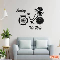 Bicycle design 3D clock