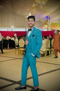 3 Piece Pant Coat ( 1 Time Use Only ) Latest Colour See Green