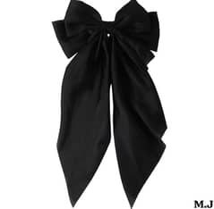 black bow pin