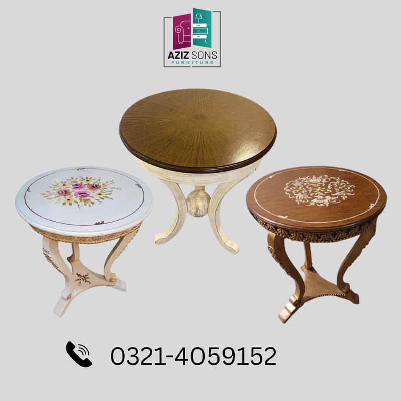Round Table/Coffee Table/Table/wooden table/centre table 0