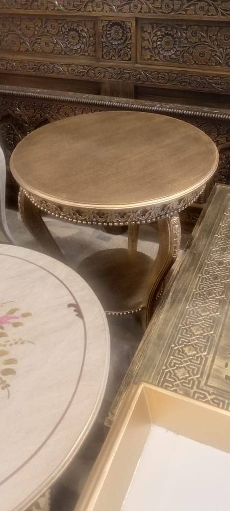 Round Table/Coffee Table/Table/wooden table/centre table 8