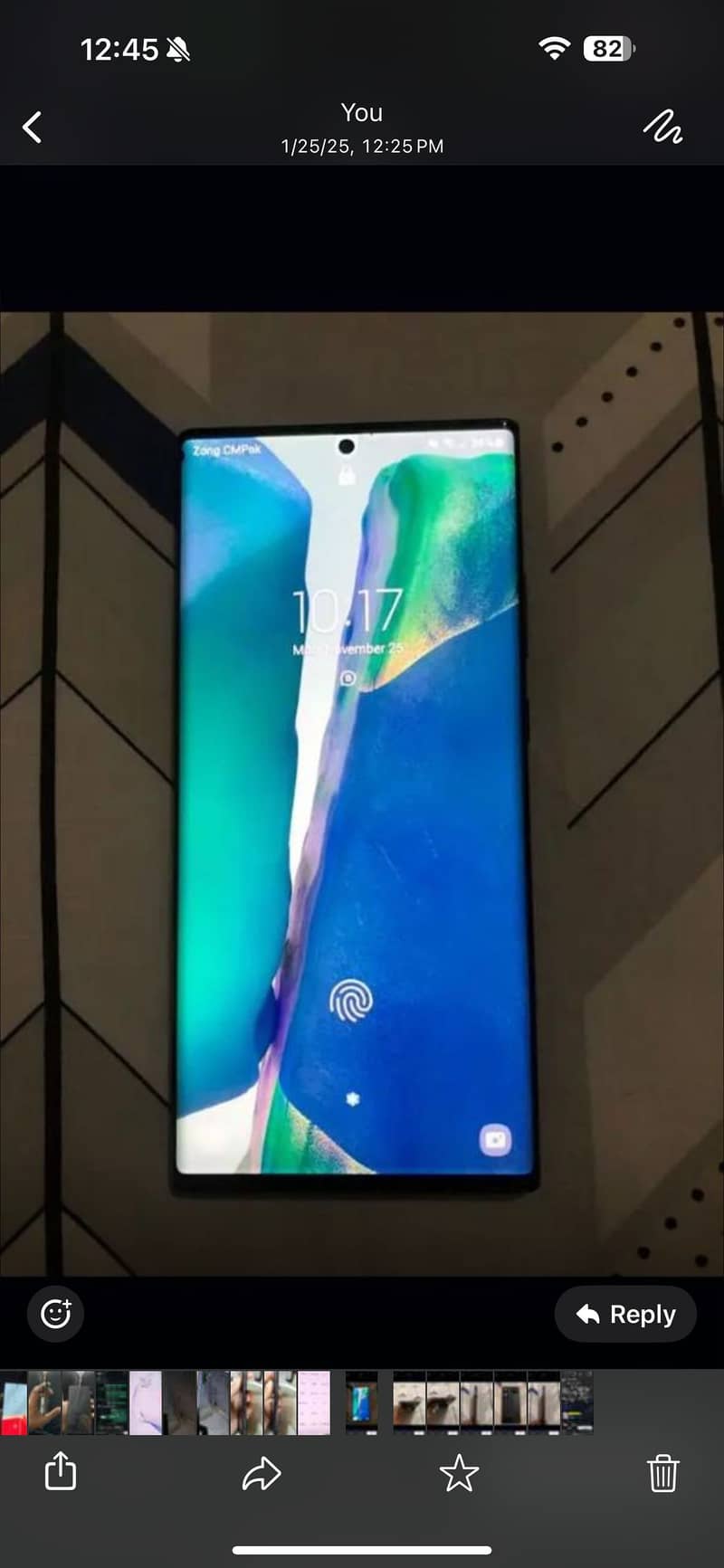 Sumsung Note 20 Ultra non pta 5