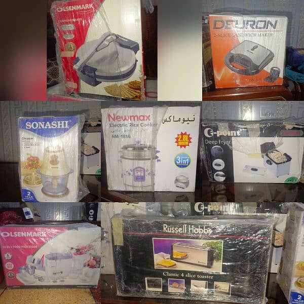 Kichan appliances Brand new Dubai Import 7 items 0