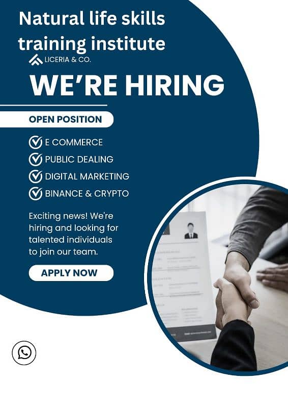 Need staff for office work 0