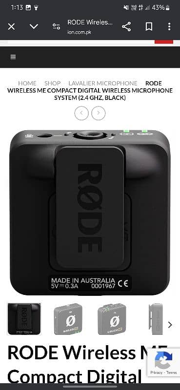 RODE WIRELESS ME 1