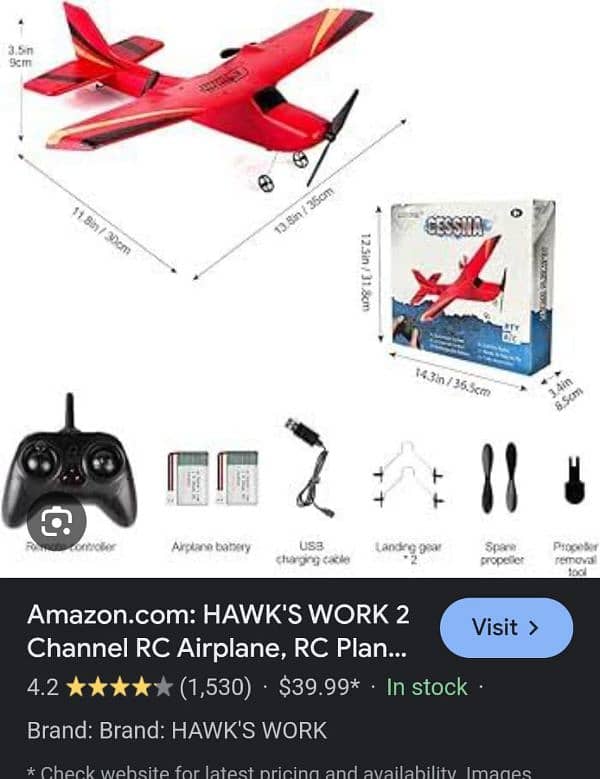 Cessna R/C airplane 2.4ghz 1