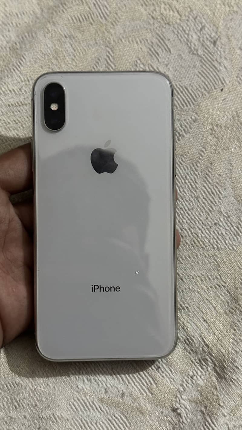 I phone x pta approved 64 gb battery health 100% only battery change 0