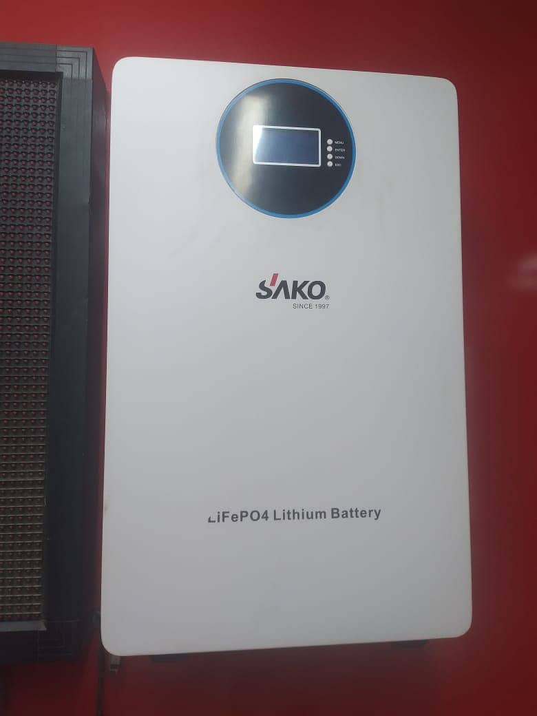 SAKO Lithium Ion 48V 100 Amp |Solar Battery for sale in karachi 0